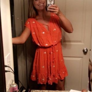 Tangerine Boho dress